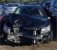 2013 CHEVROLET CRUZE 4 DOOR BLACK