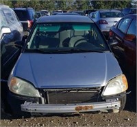 2002 HONDA CIVIC 4 DOOR SILVER