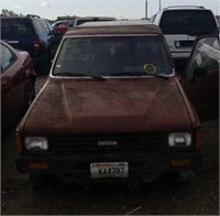 1986 TOYOTA PICK-UP PICK UP BLACK