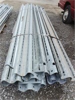 Galvanized steel guard rail 14 ft panel pieces