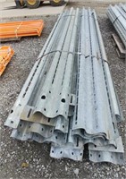 Galvanized steel guard rail 14 ft panel pieces