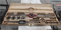 Cut and dye machinery set in wooden box