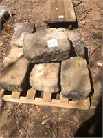 Pallet of sandstone blocks