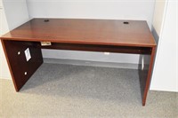 30" X 60" MAHOGANY FINISH TABLE/DESK