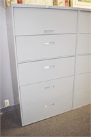 STEELCASE 5 DRAWER A GRADE LATERAL FILE CABINET