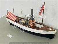 African Queen- plastic model boat-
