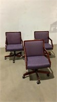 (Qty - 3) Rolling Office Chairs-