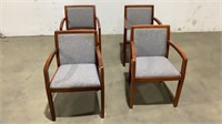 (Qty - 4) Stationary Office Chairs-