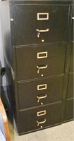 SHAW WALKER 4 DRAWER FIREPROOF FILE CABINET