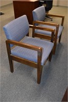 MAHOGANY FRAME GUEST CHAIRS