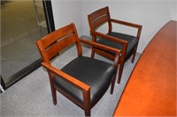 MAHOGANY FRAME,GUEST CHAIRS