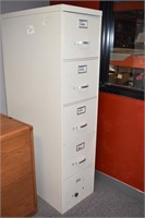 STEELCASE 5 DRAWER LETTER SIZE FILE CABINET
