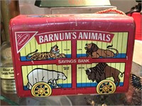 Vintage Animal Cracker Box Savings Bank