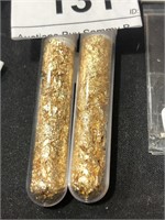 2 Vials of Oregon Gold Leaf Foil
