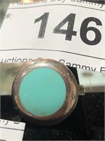 Sterling Ring w/ Blue Stone sz 9