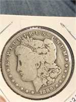 1889 O Morgan Silver $1 Dollar Coins
