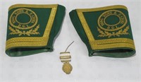 Antique Masonic Gauntlet Cuffs & Medal