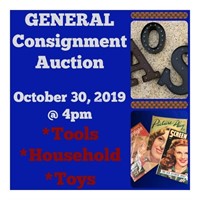 General Consignment  Auction - October 30