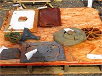 (2) Pallets Stove Parts, Reel Mower, Blade, Misc