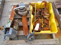 (2) Chainsaws, Hay Hooks, Trap, Miscellaneous
