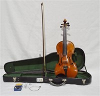 1917 Peter Berry Violin Case & Bow w Appraisal