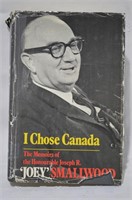 I Chose Canada Joey Smallwood Book Signed