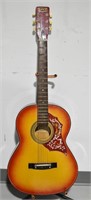 Vintage Raven 6 String Sunburst Acoustic Guitar