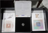 2000 CAD Millenium Silver .25c Coin & Stamp Set