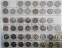 46 pc Vintage CAD .05c Nickles - Coins