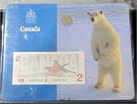 2012 Toonie & $2 CAD Banknote -  Sealed