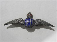 Vintage Sterling RAF WWII Sweetheart Wings Pin
