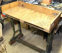 Industrial Arts table/work station, 49.5" wide x