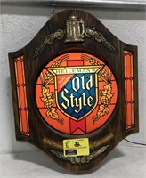 Old Style lighted sign
