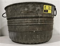Vintage Galvanized 2 Handled Bucket