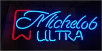 Michelob ultra neon beer advertisment