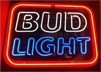 Bud Light neon beer advertisement