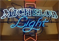 Michelob light neon beer advertisement