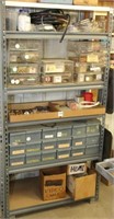industrial adjustable shelf unit, shelves are
