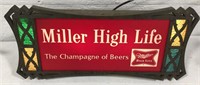 Miller High Life lighted sign