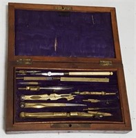Antique Brass Drafters Tool Set