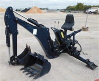 3 Point  Hitch for Backhoe w/Extra 24" Bucket