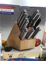 15-pc. cutlery set w/ stainless steel handles