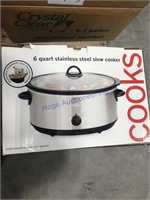 6 qt. stainless steel slow cooker
