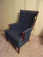 Blue Parlor Chair