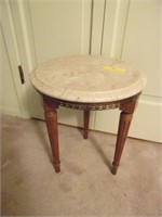 Marble Top Plant Stand 16" Tall
