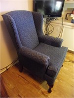 Blue Wingback Chair