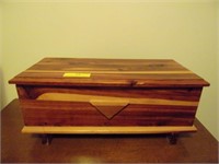 Miniature Cedar Chest - Full of Sewing Notions
