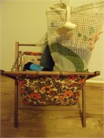 Knitting Basket & Contents
