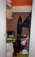 Closet Contents in 1st Bedroom- Blankets-Baskets-