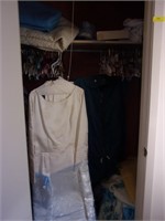 Closet Contents in Front Bedroom- Vintage Gown -